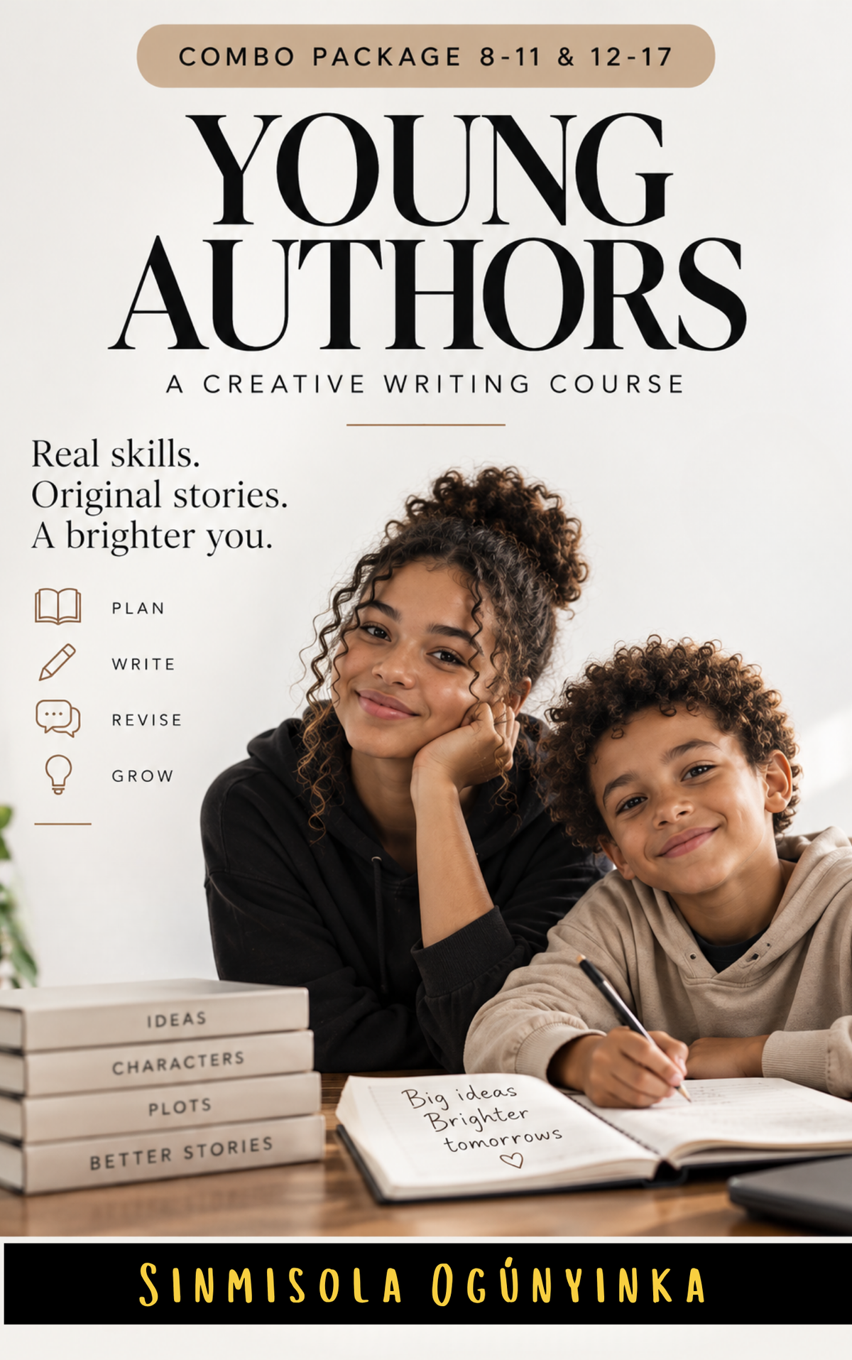 Young Authors Course Combo Package for Ages 8–11 & 12–17